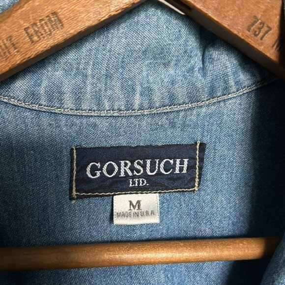 VINTAGE GORUSCH LTD Full Zip Denim Jacket Made in USA - Picture 2 of 6